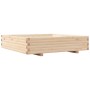 Jardinera de madera maciza de pino 110x110x26,5 cm en Macetas y jardineras | Comprar online en Foru.es