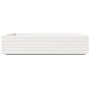 Jardinera de madera maciza de pino blanca 110x110x26,5 cm en Macetas y jardineras | Comprar online en Foru.es