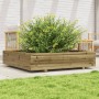 Jardinera madera de pino impregnada 110x110x26,5 cm en Macetas y jardineras | Comprar online en Foru.es
