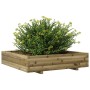 Jardinera madera de pino impregnada 110x110x26,5 cm en Macetas y jardineras | Comprar online en Foru.es