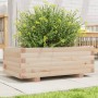Jardinera de madera maciza de pino 70x40x26,5 cm en Macetas y jardineras | Comprar online en Foru.es