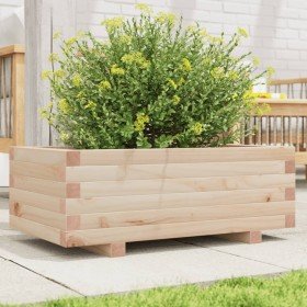 Jardinera de madera maciza de pino 70x40x26,5 cm en Macetas y jardineras | Comprar online en Foru.es