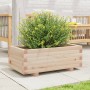 Jardinera de madera maciza de pino 70x40x26,5 cm en Macetas y jardineras | Comprar online en Foru.es
