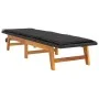 Liege mit Kissen aus synthetischem Rattan und massivem Akazienholz von vidaXL, Liegen - Ref: Foro24-319723, Preis: 159,62 €, ...