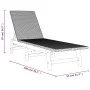 Liege mit Kissen aus synthetischem Rattan und massivem Akazienholz von vidaXL, Liegen - Ref: Foro24-319723, Preis: 159,62 €, ...