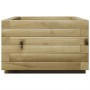 Jardinera de madera de pino impregnada 70x40x26,5 cm en Macetas y jardineras | Comprar online en Foru.es