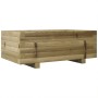 Jardinera de madera de pino impregnada 70x40x26,5 cm en Macetas y jardineras | Comprar online en Foru.es