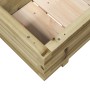 Jardinera de madera de pino impregnada 70x40x26,5 cm en Macetas y jardineras | Comprar online en Foru.es