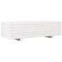 Jardinera de madera maciza de pino blanco 90x40x26,5 cm en Macetas y jardineras | Comprar online en Foru.es