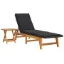 3-piece garden furniture set synthetic rattan acacia wood by vidaXL, Loungers - Ref: Foro24-3154401, Price: 341,97 €, Discoun...