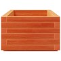 Jardinera de madera maciza de pino marrón cera 110x40x26,5 cm en Macetas y jardineras | Comprar online en Foru.es