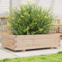 Jardinera de madera maciza de pino 90x60x26,5 cm en Macetas y jardineras | Comprar online en Foru.es