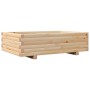 Jardinera de madera maciza de pino 90x60x26,5 cm en Macetas y jardineras | Comprar online en Foru.es