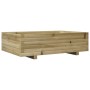 Jardinera de madera de pino impregnada 90x60x26,5 cm en Macetas y jardineras | Comprar online en Foru.es