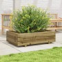 Jardinera de madera de pino impregnada 90x60x26,5 cm en Macetas y jardineras | Comprar online en Foru.es