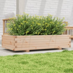 Jardinera de madera maciza de pino 110x60x26,5 cm en Macetas y jardineras | Comprar online en Foru.es