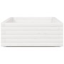 Jardinera de madera maciza de pino blanco 110x60x26,5 cm en Macetas y jardineras | Comprar online en Foru.es