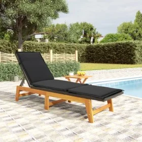 Liege mit Tisch aus synthetischem Rattan und massivem Akazienholz von vidaXL, Liegen - Ref: Foro24-319724, Preis: 196,98 €, R...