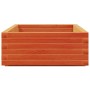 Jardinera de madera maciza de pino marrón cera 110x60x26,5 cm en Macetas y jardineras | Comprar online en Foru.es