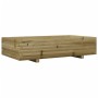 Jardinera de madera de pino impregnada 110x60x26,5 cm en Macetas y jardineras | Comprar online en Foru.es