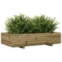 Jardinera de madera de pino impregnada 110x60x26,5 cm en Macetas y jardineras | Comprar online en Foru.es