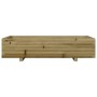 Jardinera de madera de pino impregnada 110x60x26,5 cm en Macetas y jardineras | Comprar online en Foru.es