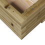 Jardinera de madera de pino impregnada 110x60x26,5 cm en Macetas y jardineras | Comprar online en Foru.es