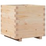 Jardinera madera maciza de pino 50x50x49,5 cm en Macetas y jardineras | Comprar online en Foru.es