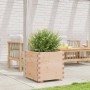 Jardinera madera maciza de pino 50x50x49,5 cm en Macetas y jardineras | Comprar online en Foru.es