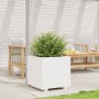Jardinera madera maciza de pino blanco 50x50x49,5 cm en Macetas y jardineras | Comprar online en Foru.es