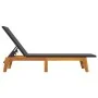 Set de muebles de jardín 3 piezas ratán sintético madera acacia de vidaXL, Tumbonas - Ref: Foro24-3154402, Precio: 270,59 €, ...