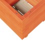 Jardinera madera maciza de pino marrón cera 50x50x49,5 cm en Macetas y jardineras | Comprar online en Foru.es