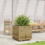 Jardinera madera de pino impregnada 50x50x49,5 cm en Macetas y jardineras | Comprar online en Foru.es