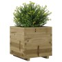 Jardinera madera de pino impregnada 50x50x49,5 cm en Macetas y jardineras | Comprar online en Foru.es