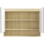 Armario de baño con espejo MDF blanco y roble 80x15x60 cm de vidaXL, Tocadores de baño - Ref: Foro24-331537, Precio: 146,13 €...