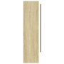 Armario de baño con espejo MDF blanco y roble 80x15x60 cm de vidaXL, Tocadores de baño - Ref: Foro24-331537, Precio: 146,13 €...