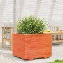 Jardinera madera maciza de pino marrón cera 60x60x49,5 cm en Macetas y jardineras | Comprar online en Foru.es