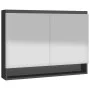 Armario de baño con espejo MDF gris antracita 80x15x60 cm de vidaXL, Tocadores de baño - Ref: Foro24-331536, Precio: 143,17 €...
