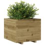 Jardinera madera de pino impregnada 60x60x49,5 cm en Macetas y jardineras | Comprar online en Foru.es