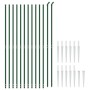 Cerca de alambre con pinchos de anclaje verde 1,6x25 m de vidaXL, Paneles de vallas - Ref: Foro24-153932, Precio: 272,42 €, D...