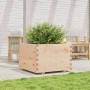 Jardinera de madera maciza de pino 70x70x49,5 cm en Macetas y jardineras | Comprar online en Foru.es