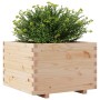 Jardinera de madera maciza de pino 70x70x49,5 cm en Macetas y jardineras | Comprar online en Foru.es