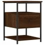 Mesitas noche 2 uds madera ingeniería marrón roble 40x42x56 cm de vidaXL, Mesitas de noche - Ref: Foro24-826032, Precio: 73,8...