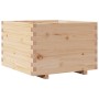 Jardinera de madera maciza de pino 70x70x49,5 cm en Macetas y jardineras | Comprar online en Foru.es