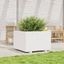 Jardinera madera maciza de pino blanco 70x70x49,5 cm en Macetas y jardineras | Comprar online en Foru.es