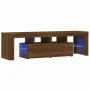 TV cabinet with LED lights oak brown 140x36.5x40 cm by vidaXL, TV Furniture - Ref: Foro24-822643, Price: 126,12 €, Discount: %