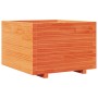 Jardinera madera maciza de pino marrón cera 70x70x49,5 cm en Macetas y jardineras | Comprar online en Foru.es
