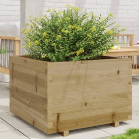 Jardinera madera de pino impregnada 70x70x49,5 cm en Macetas y jardineras | Comprar online en Foru.es
