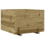 Jardinera madera de pino impregnada 70x70x49,5 cm en Macetas y jardineras | Comprar online en Foru.es