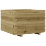 Jardinera madera de pino impregnada 70x70x49,5 cm en Macetas y jardineras | Comprar online en Foru.es